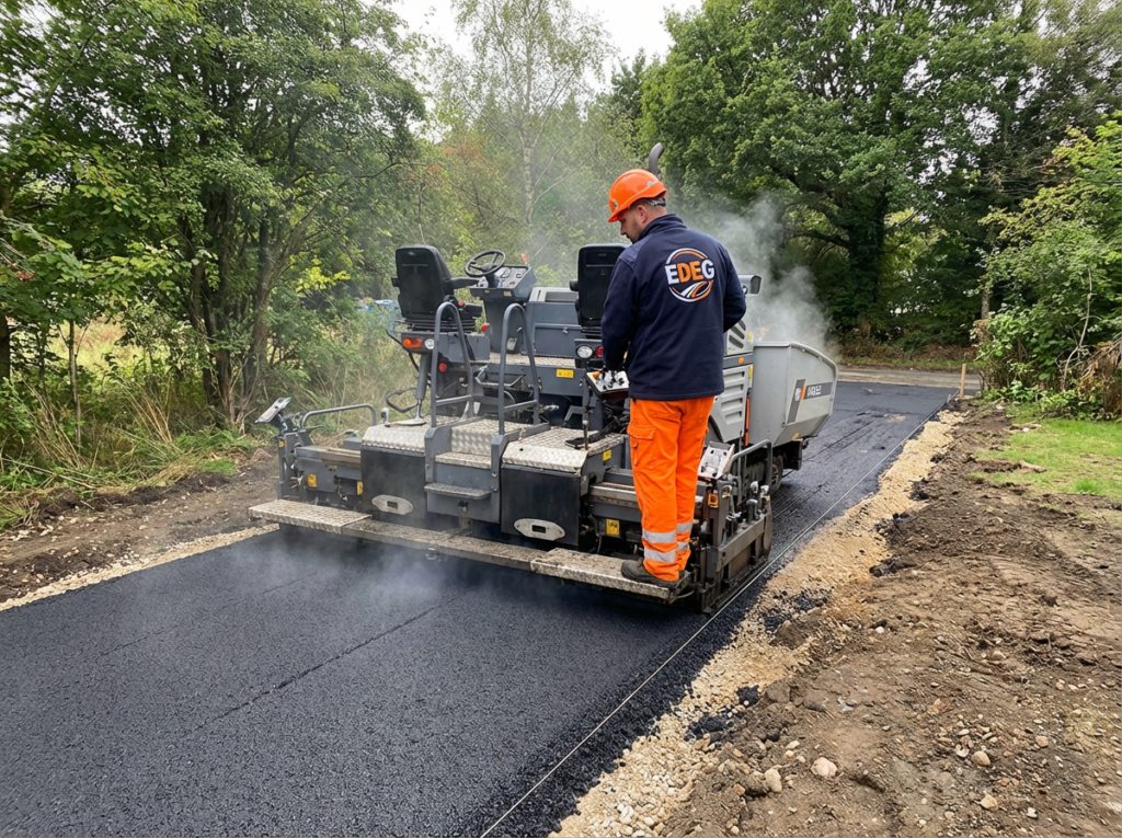 Mise en œuvre d’un enrobé à chaud - Crozet